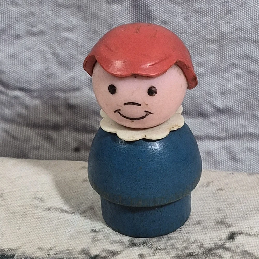 Fisher Price 3 Wooden Figures Children Kids Girls Blonde Brunette Redhead